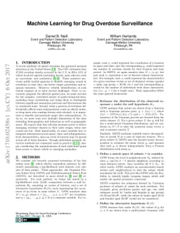 Machine Learning for Drug Overdose Surveillance
