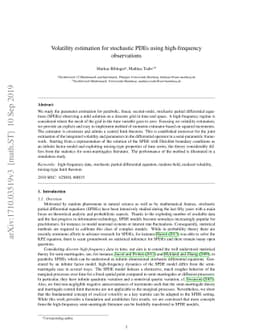 Volatility estimation for stochastic PDEs using high-frequency
  observations