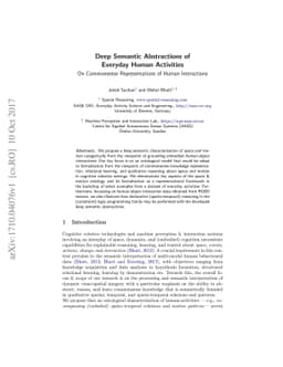 Deep Semantic Abstractions of Everyday Human Activities: On Commonsense
  Representations of Human Interactions