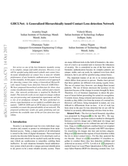 GHCLNet: A Generalized Hierarchically tuned Contact Lens detection
  Network