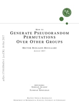 How to Generate Pseudorandom Permutations Over Other Groups
