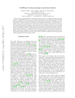 VAMPnets: Deep learning of molecular kinetics