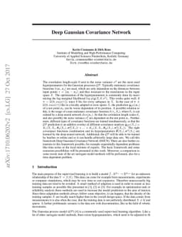 Deep Gaussian Covariance Network