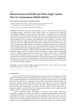 Robust Fusion of LiDAR and Wide-Angle Camera Data for Autonomous Mobile
  Robots