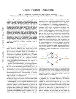 Coded Fourier Transform