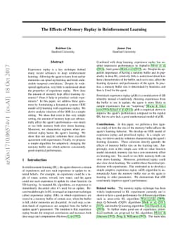 The Effects of Memory Replay in Reinforcement Learning