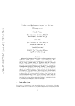 Variational Inference based on Robust Divergences