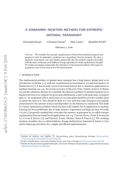 A Sinkhorn-Newton method for entropic optimal transport