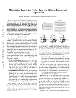Minimizing Task Space Frechet Error via Efficient Incremental Graph
  Search