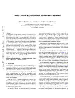 Photo-Guided Exploration of Volume Data Features