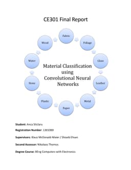 Material Classification using Neural Networks