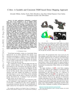 C-blox: A Scalable and Consistent TSDF-based Dense Mapping Approach