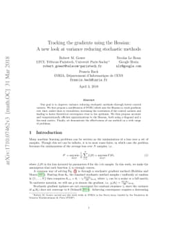 Tracking the gradients using the Hessian: A new look at variance
  reducing stochastic methods