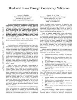 Hardened Paxos Through Consistency Validation