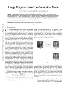Image Disguise based on Generative Model