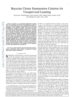 Bayesian Cluster Enumeration Criterion for Unsupervised Learning