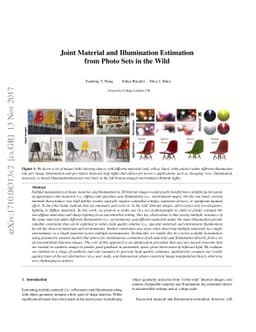 Joint Material and Illumination Estimation from Photo Sets in the Wild