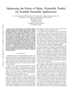 Harnessing the Power of Many: Extensible Toolkit for Scalable Ensemble
  Applications