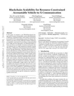 Blackchain: Scalability for Resource-Constrained Accountable
  Vehicle-to-X Communication