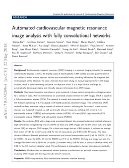 Automated cardiovascular magnetic resonance image analysis with fully
  convolutional networks