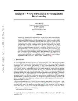 InterpNET: Neural Introspection for Interpretable Deep Learning