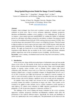 Deep Spatial Regression Model for Image Crowd Counting
