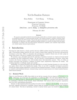 Not-So-Random Features