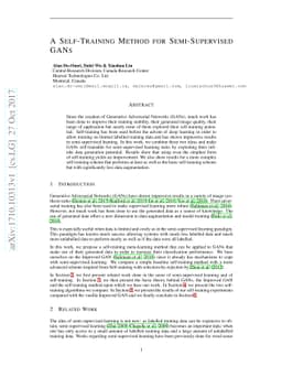 A Self-Training Method for Semi-Supervised GANs