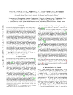 Convolutional Neural Networks Via Node-Varying Graph Filters