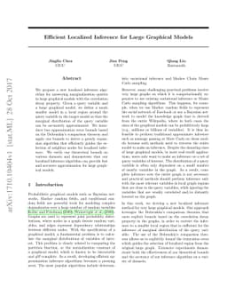 Efficient Localized Inference for Large Graphical Models