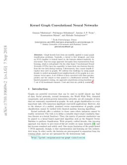 Kernel Graph Convolutional Neural Networks