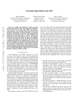 A Dynamic Hash Table for the GPU