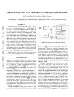 SVSGAN: Singing Voice Separation via Generative Adversarial Network