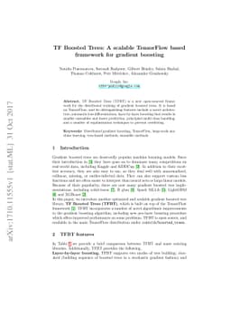 TF Boosted Trees: A scalable TensorFlow based framework for gradient
  boosting