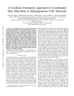 A Coalition Formation Approach to Coordinated Task Allocation in
  Heterogeneous UAV Networks
