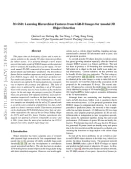 3D-SSD: Learning Hierarchical Features from RGB-D Images for Amodal 3D
  Object Detection