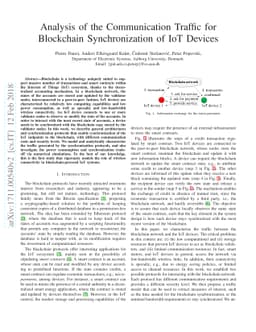 Analysis of the Communication Traffic for Blockchain Synchronization of
  IoT Devices