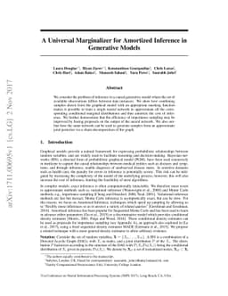 A Universal Marginalizer for Amortized Inference in Generative Models