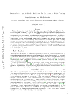 Generalized Probabilistic Bisection for Stochastic Root-Finding