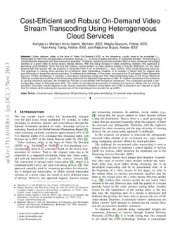 Cost-Efficient and Robust On-Demand Video Transcoding Using
  Heterogeneous Cloud Services