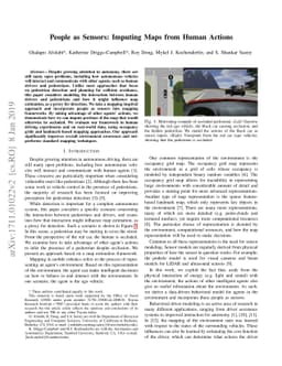 People as Sensors: Imputing Maps from Human Actions