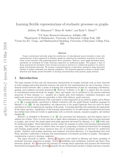 Learning flexible representations of stochastic processes on graphs