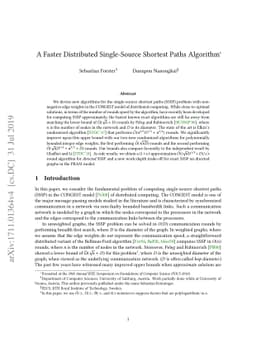 A Faster Distributed Single-Source Shortest Paths Algorithm