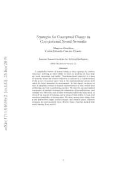 Strategies for Conceptual Change in Convolutional Neural Networks