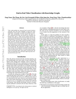 End-to-End Video Classification with Knowledge Graphs