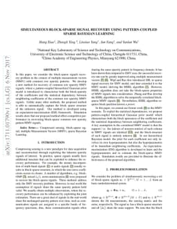 Simultaneous Block-Sparse Signal Recovery Using Pattern-Coupled Sparse
  Bayesian Learning