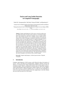 End-to-end Lung Nodule Detection in Computed Tomography