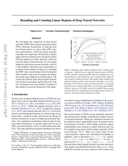 Bounding and Counting Linear Regions of Deep Neural Networks