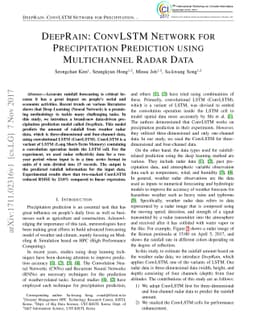 DeepRain: ConvLSTM Network for Precipitation Prediction using
  Multichannel Radar Data