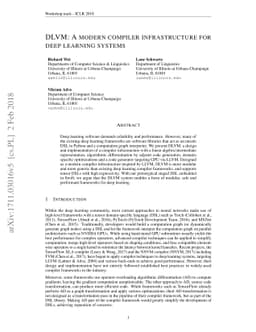 DLVM: A modern compiler infrastructure for deep learning systems